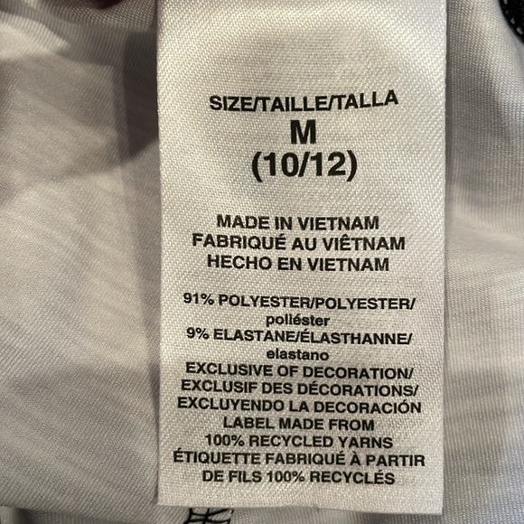 Adidas never worn black and white track pants for kids, size M (10/12) - Picture 4 of 4